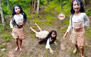 Girl's Very Funny Viral News : रील बनाने के चक्कर में मुंह के बल गिर गई लड़की, फिर जो हरकत की, नज़ारा देख पेट पकड़कर हसेंगे आप- यहाँ देखें मजेदार वीडियो...