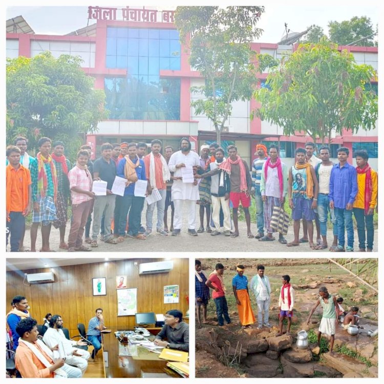 विकास कार्यों को लेकर तोकापाल ब्लॉक अंतर्गत सालेपाल 2 के पंच सरपंच ग्रामीणों ने जनता कांग्रेस सेवा मुक्ति मोर्चा के साथ सौंपा ज्ञापन