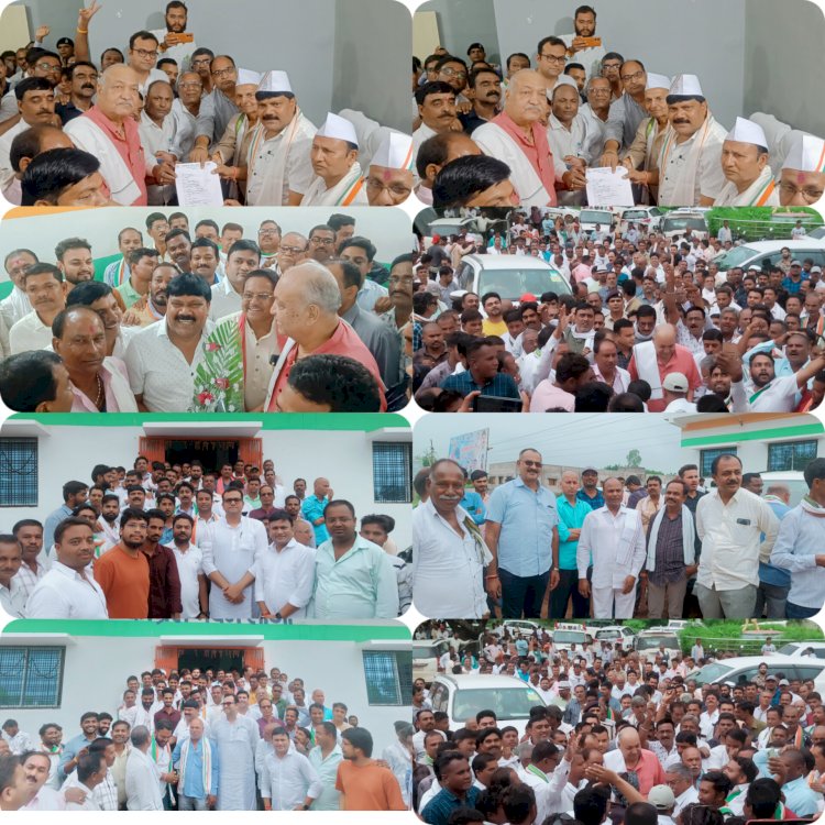 CG:बड़े भाई एवं बेटे के समक्ष 09 वीं बार मंत्री श्री रवीन्द्र चौबे ने अपने दावेदारी प्रस्तुत आवेदन साजा ब्लाक कांग्रेस कमेटी को सौंपे करीब 1 हजार से ज्यादा संख्या में कार्यकर्ता पहुंचे थे