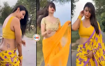 Desi bhabhi Sexy video: भाभी ने साड़ी का पल्लू गिरा दिखाया ऐसा डांस, फिगर देख लोगों के छुटे पसीने- देखें वीडियो...