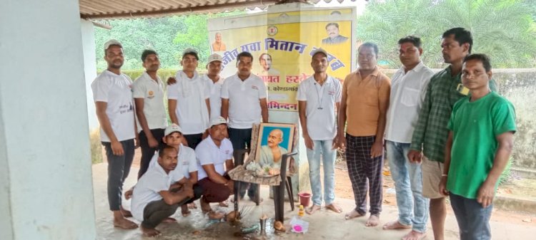 CG ग्राम पंचायत हरवेल में गांधी जयंती राजीव गांधी युवा मितान क्ल्ब हरवेल द्वारा धूमधाम के साथ मनाया गया...