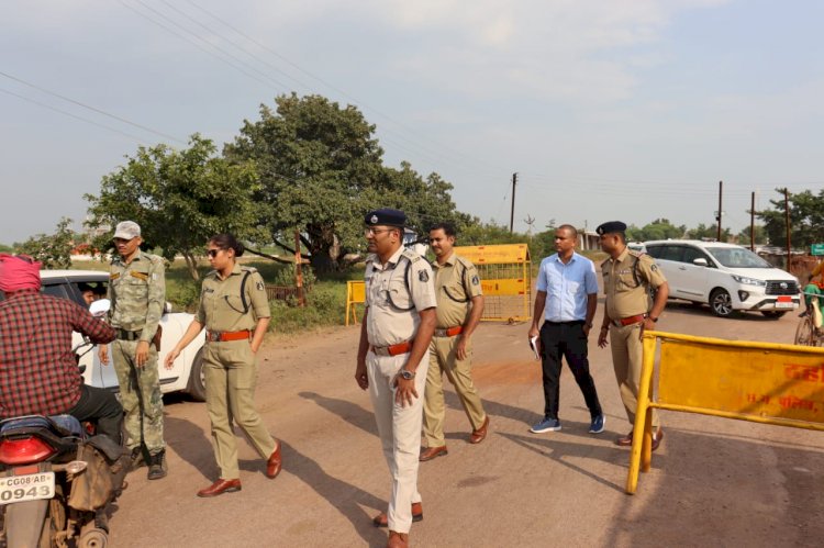 CG:SP बेमेतरा भावना गुप्ता IPS ने आगामी विधानसभा चुनाव के मद्देनजर थाना साजा क्षेत्रांतर्गत ग्राम बिरनपुर स्थित नाका/चेक पोस्ट का निरीक्षण कर दिये महत्वपूर्ण निर्देश...ASP, SDOP, TI रहे उपस्थित