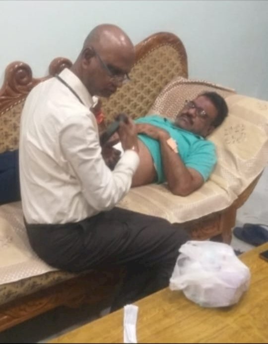 नाभि के इन्फेक्शन से अस्वस्थ हुए रेखचंद जैन...