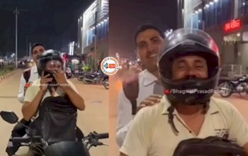 Traffic Police Viral News : ट्रैफिक पुलिस को देखते ही शख्स ने तुरंत पहन लिया हेलमेट, नज़ारा देख सूबेदार ने की जोरदार कमेंट्री- देखें विडियो...