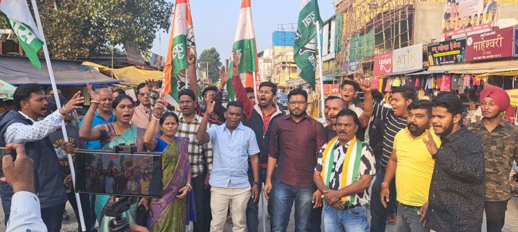 युवा कांग्रेस ने हसदेव जंगल के कटाव के विरोध में मुख्यमंत्री विष्णु देव साय का फूंका पुतला...