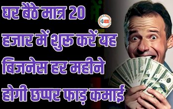 Business Idea : घर से ही शुरू करें ये शानदार बिसनेस, लागत महज 20 हजार, होगी जबरदस्त कमाई...