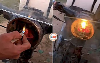 Desi Jugaad Viral News : शख्स ने बाइक की हेड-लाइट को हटाकर लगा दिया मोमबत्ती, जुगाड़ देख हर कोई हैरान, देखें विडियो...