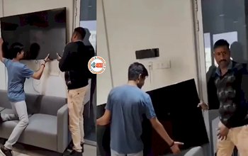 Parents Takes Byju's Office TV : Byju's ने नहीं दिए रिफंड के पैसे, तो बाप-बेटे ने ऑफिस में आकर मचा दिया तहलका, देखे विडियो...