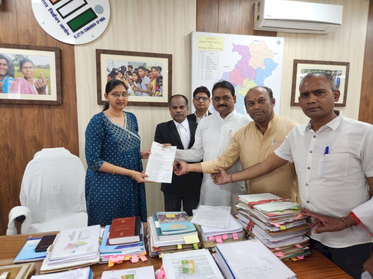 CG - गृहमंत्री विजय शर्मा के विरूद्ध आदर्श आचार संहिता के उल्लंघन किये जाने की शिकायत कांग्रेस ने निर्वाचन आयोग से की शिकायत...