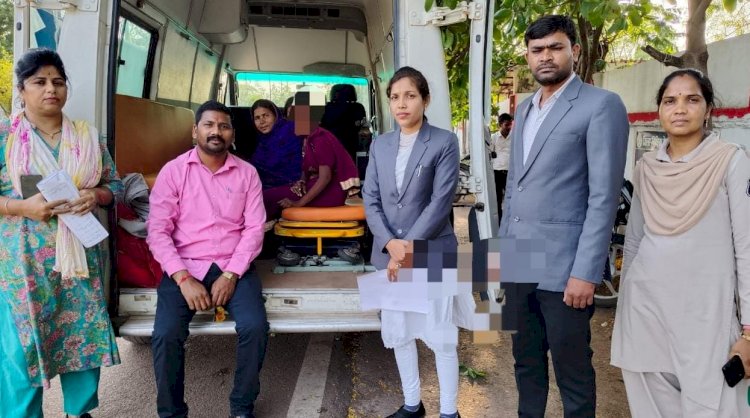 पी.एल.वी.एवं बेमेतरा जिला चिकित्सालय ने मिलकर किया महिला मानसिक रोगी का रेस्क्यू