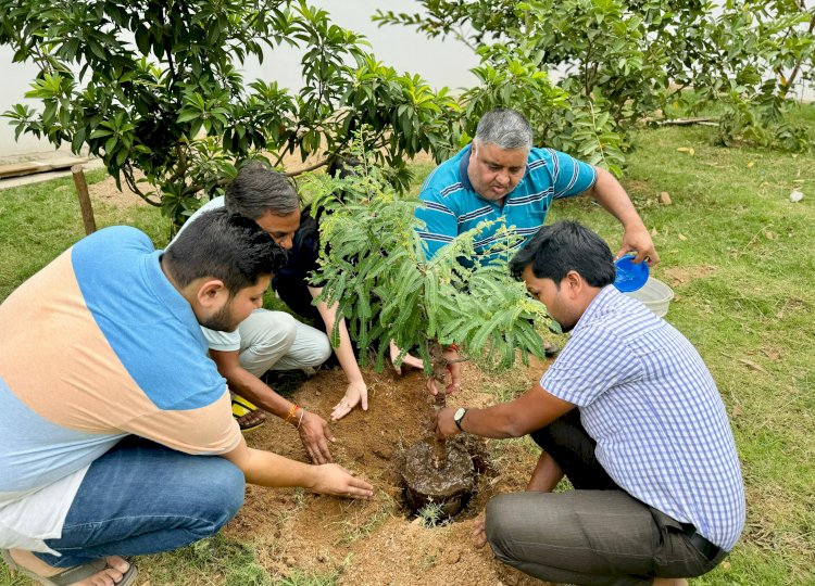 विधायक राजेश अग्रवाल द्वारा विश्व पर्यावरण दिवस के अवसर पर परिवार के साथ पौधारोपण किया ।