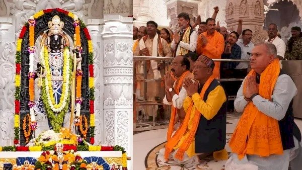 Ram Mandir Visit Sai Cabinet : आस्था की टोकरी में शबरी के बेर फल लेकर भांचा राम से मिलने सीएम विष्णुदेव साय के साथ पूरा मंत्रिमंडल पहुंचा अयोध्या, राम मंदिर में गूंजा नारा, छत्तीसगढ़ के भांचा राम, जय श्री राम, देखें तस्वीरें....