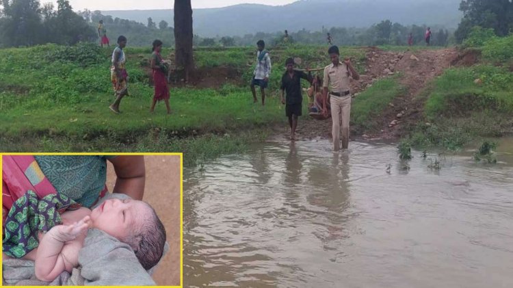 CG - पुलिस को सलाम : जवान ने पेश की मानवता की मिसाल, गर्भवती महिला को ऐसे दिया जीवन दान.....