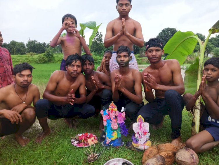 CG - हरवेल में धुमधाम के साथ भगवान गणेश का विसर्जन किया गया...