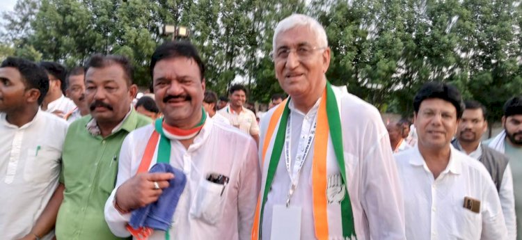 CG - कांग्रेस की न्याय यात्रा में शामिल हुए पूर्व विधायक जैन...