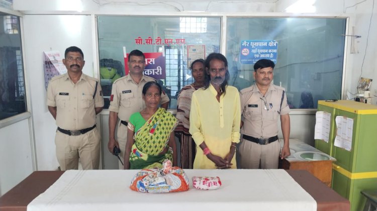 CG - अवैध रूप से गांजा बिक्री : धरमपुरा नंबर 1 में गांजा बिक्री करते पकड़े गये दो आरोपी, आरोपी से 2.95 किलोग्राम अवैध गांजा बरामद...