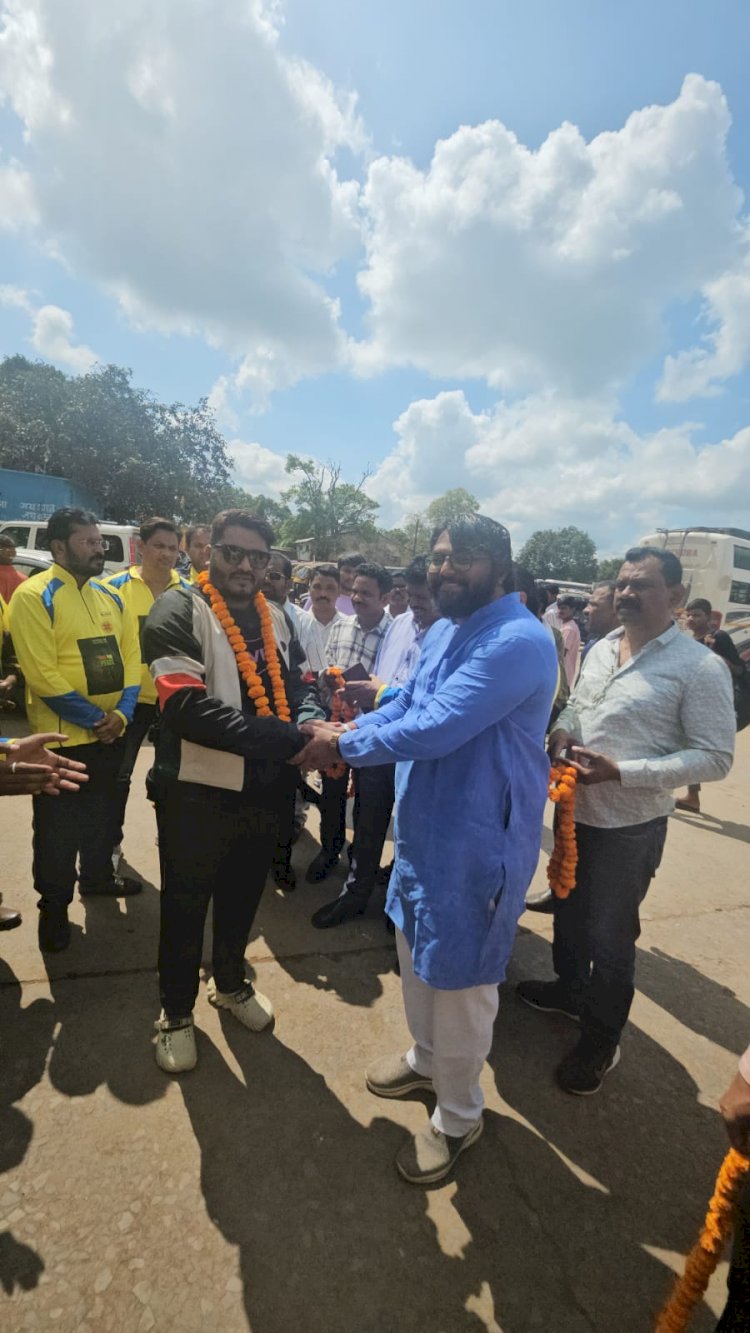 छत्तीसगढ़ डायोसिस द्वारा एक राइड फॉर पीस रैली आज जगदलपुर पहुंची, जनता कांग्रेस ने किया स्वागत...
