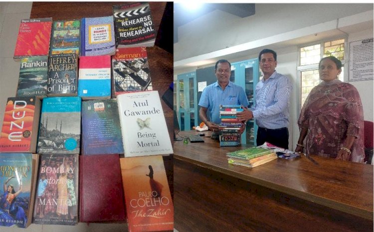 ज्ञान बांटने से,और बढ़ता है : अध्यक्ष गजेंद्र ने लाइब्रेरी में पुस्तक भेट की